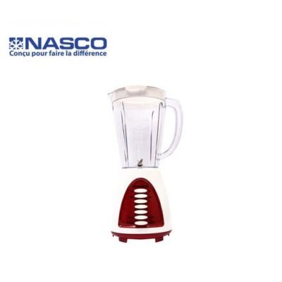 Nasco Mixeur incassable – 1.5L- 400W- MIXER_BL1008B-CB – Rouge /Blanc – Garantie 3 Mois